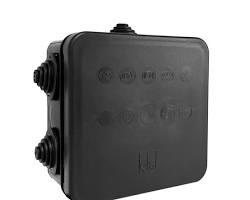 Dahua PFA130-E: Aluminum water-proof junction box for heavy-duty outdoor use.